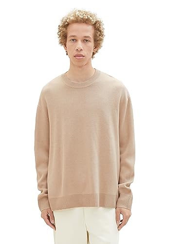 TOM TAILOR Denim sweter męski, 11704 - Silver Ecru, M