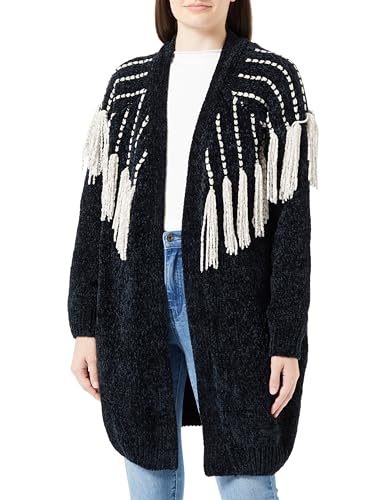 nascita Damski kardigan szenilowy 19025229-NA03, czarny, XL/XXL, czarny, XL-XXL