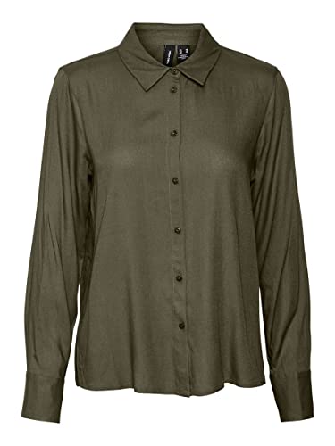 bestseller a/s Vmbeauty Ls Shirt Ga Noos Bluzka damska, zielony (Ivy Green), XL