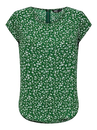 Bestseller A/S Onlvic S/S AOP Noos Ptm Top damski, Green Jacket/Aop:maja Ditsy, 36