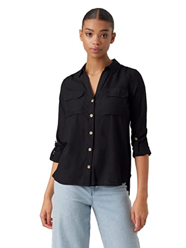 bestseller a/s Damska koszulka VMBUMPY L/S New NOOS bluzka, czarna, XL