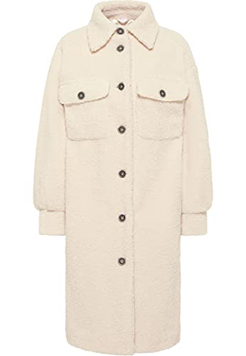myMo Faux Shearling płaszcz damski 12318935, biały (wollweiss), M