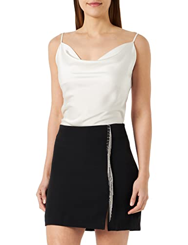 VERO MODA Women's VMKASEY HW mini spódnica WVN Rock, czarna, M