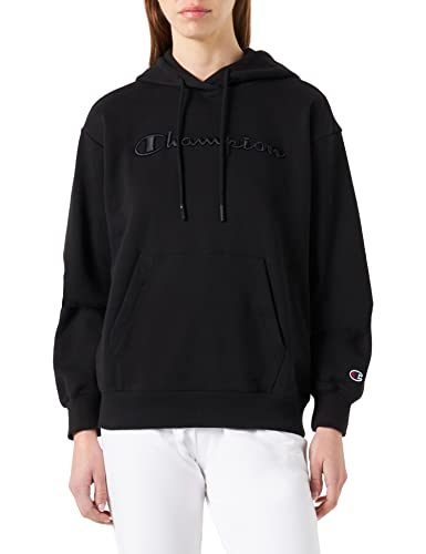 Champion Damska bluza z kapturem Rochester 1919, z logo, czarna, L, czarny, L