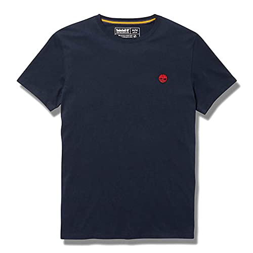 Timberland Koszulka męska Ss Chest Tree Logo Jersey Slim Tee, 433 granatowy, L