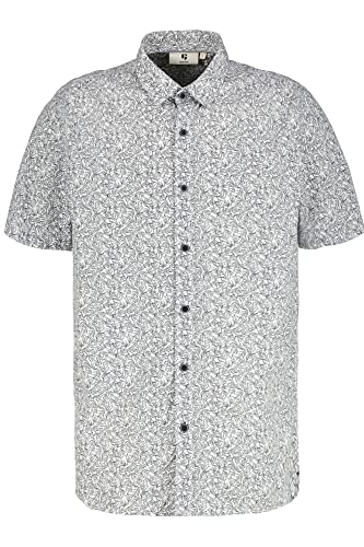 Garcia Koszula męska z krótkim rękawem, biała, 3XL, biały, 3XL
