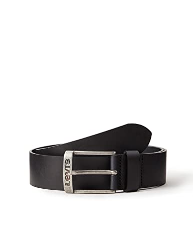 Levi's Nowy męski pasek Duncan, Czarny, 90 cm
