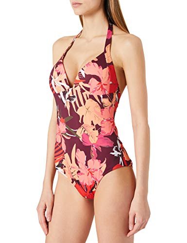 Maison Lejaby Tropikalny kostium kąpielowy jednoczęściowy damski, Egzotyczne Melagrana, XS