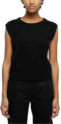 Urban Classics Damska bluza z dzianiny Slipover, czarny, XL