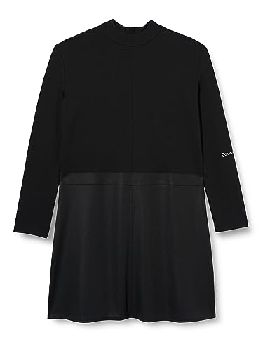 Calvin Klein Jeans Damska sukienka Plus powlekana Milano o linii A Fit & Flare, Czarny, 3XL