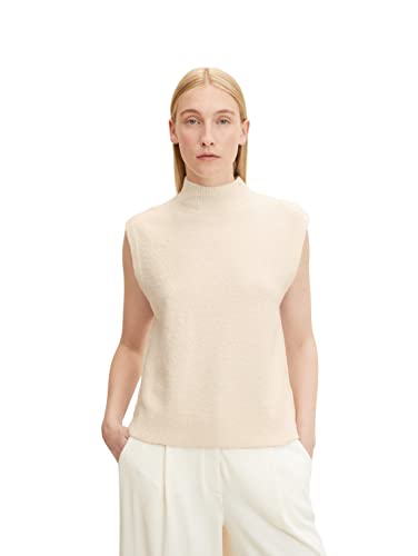 TOM TAILOR Damski Sweter z golfem 1032623, 30265 - Soft Buttercream Melange, 3XL