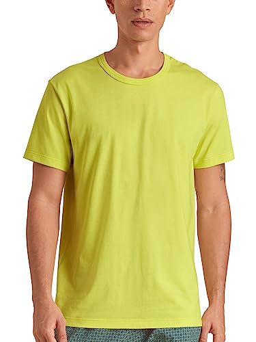CALIDA RMX Sleep Weekend T-Shirt męski, Lemonade Green, 46-48