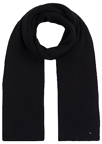 Tommy Hilfiger Szaliki damskie z flagą Essential Flag, czarny, jeden rozmiar, Czarny, Rozmiar uniwersalny