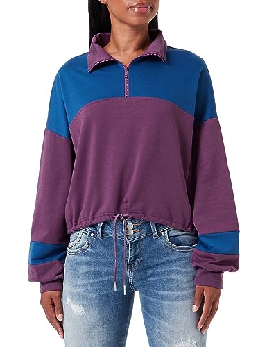 libbi Sweter damski 23930091, liliowo-niebieski, L, liliowy niebieski, L