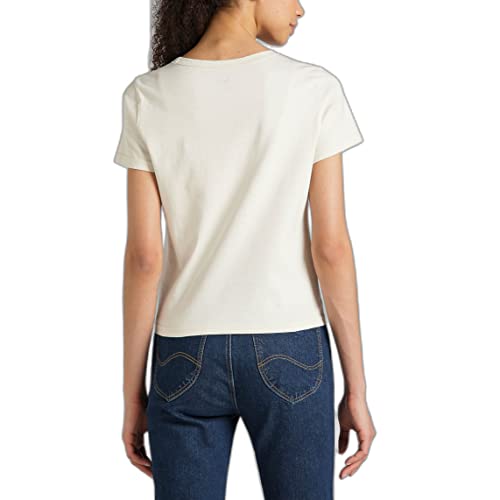 Lee Damska koszulka Shrunken Tee, écru, M