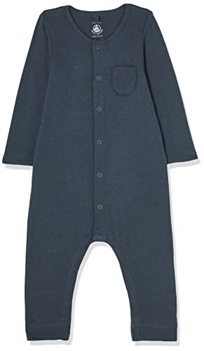 Petit Bateau A050R Kombinezon Długi, Szary Ducky, 1 Miesiąc Unisex-Bimbi, Szary Ducky, 0 miesięcy