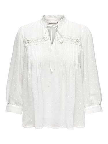 ONLMADONNA L/S TOP WVN, Cloud Dancer, XL