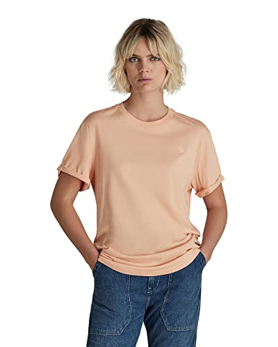 G-STAR RAW Damska koszulka Lash Fem Loose R T Wmn Ss, Różowy (brzoskwinia nugat 4107-c962), L