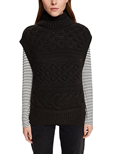 edc by ESPRIT Sweter damski, 001/Black, M