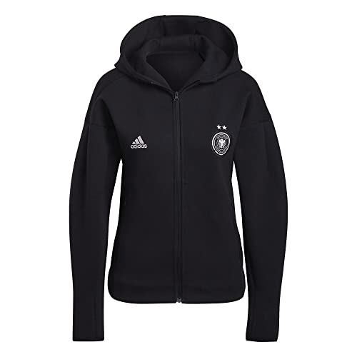adidas Damska bluza z kapturem DFB Mv Fz W, czarny, XL