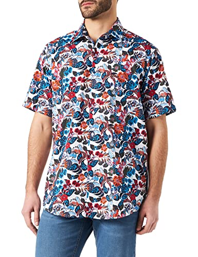 Seidensticker Męska koszula biznesowa, czerwony, 43