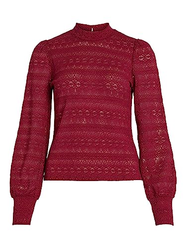 Vila VICHIKKA HIGH Neck L/S TOP, czarny, XL