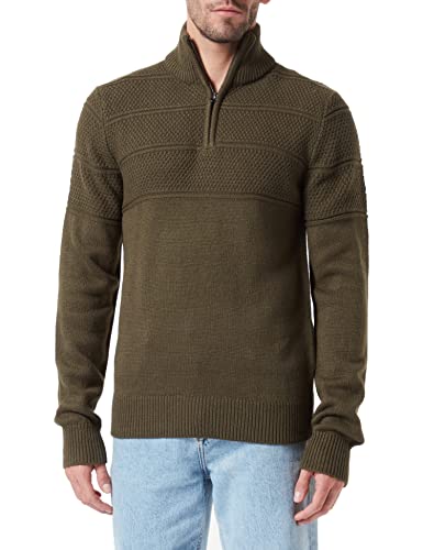Jack&JONES JPRBLUJERRY Knit Half Zip sweter męski, Forest Night, S