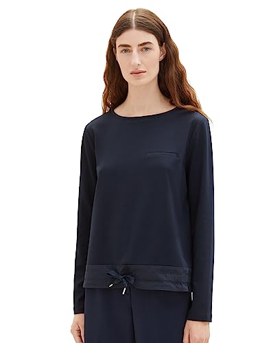 TOM TAILOR Damska bluza ze sznurkiem, 10668-sky Captain Blue, XS