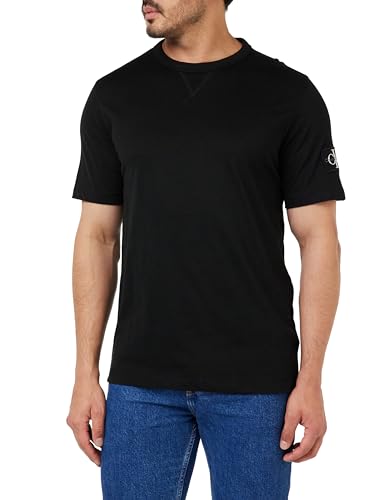 Calvin Klein Jeans S/S Dzianinowe Topy Ck Czarny, Ck czarny, XXL