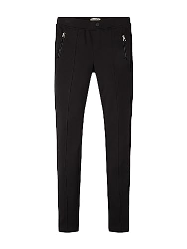 TOM TAILOR Dziewczęta Legginsy basic z kieszeniami 1029991, 29999 - Black, 128
