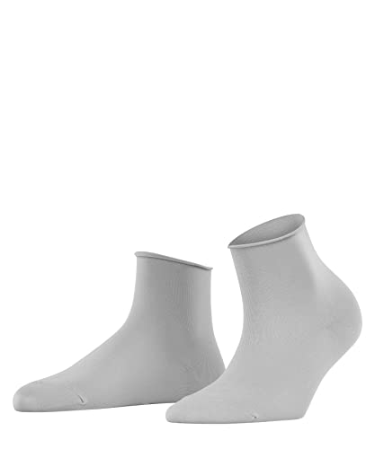 FALKE Kobiety Krótkie skarpety Cotton Touch W SSO Bawełna jednokolorowe 1 Para, Szary (Silver 3290), 39-42