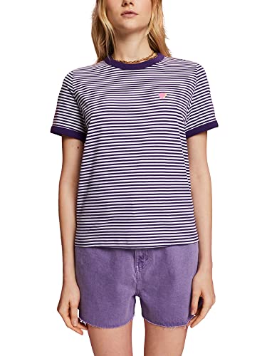 edc by ESPRIT T-shirt damski, 501/Dark Purple 2, S
