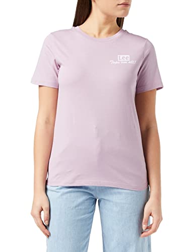 Lee Damska koszulka Seasonal Graphic Tee T-Shirt, śliwka, XS