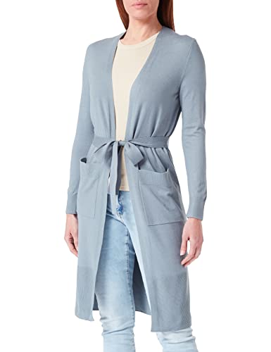 s.Oliver Damska kurtka z dzianiny z długim rękawem, Niebieski zielony, 44