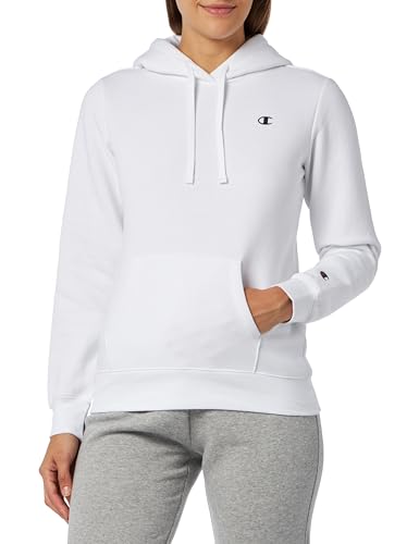 Champion Legacy Basics W-Light Powerblend Fleece Damska bluza z kapturem, Biały, XS