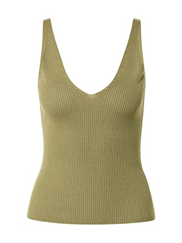 Urban Classics Damski top damski z dzianiny z dekoltem w serek, dostępny w wielu kolorach, rozmiary XS-5XL, khaki, XL