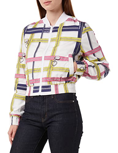Love Moschino Unlined Bomber Jacket Kurtka Damska, biały, 32