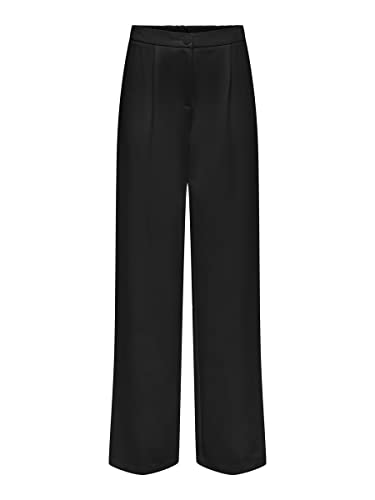 ONLY Spodnie damskie z wysokim stanem, czarny, (L) W / 32L