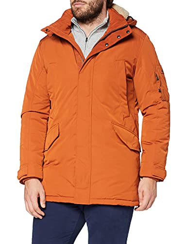 camel active Płaszcz męski 420690/2537, Pomarańczowy (pomarańczowy 59), 54