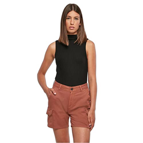 Urban Classics Damski top damski Rib Knit bez rękawów Body Black L