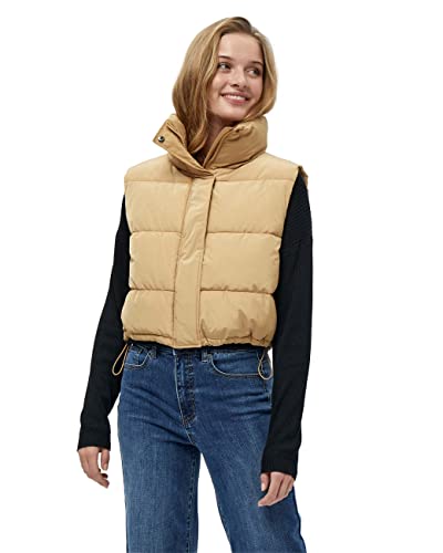 Desires Kenza Puffer kamizelka damska, Lark beżowy, XL