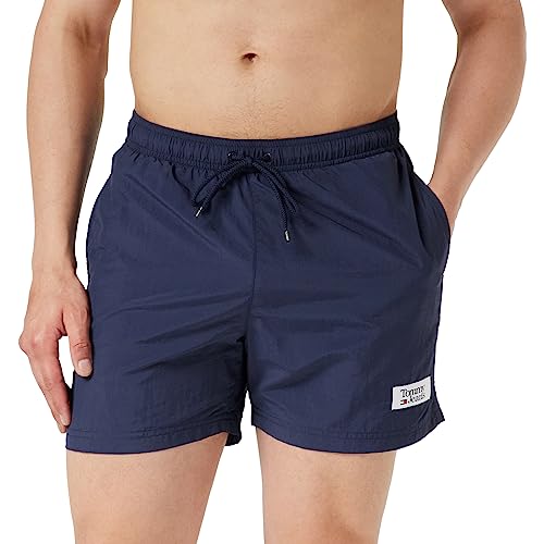 Tommy Hilfiger Męski Sf średni sznurek, granatowy (Twilight Navy), XL, Ciemna granatowa, XL