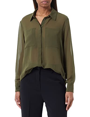 Sisley Koszulka damska 593YLQ01U Shirt, zielona 35A, S
