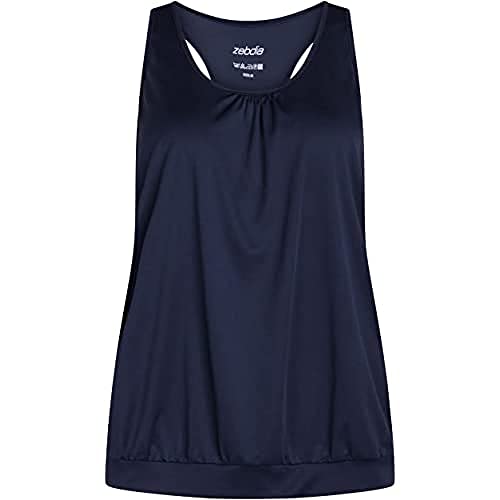 ZEBDIA Damski sportowy top granatowy