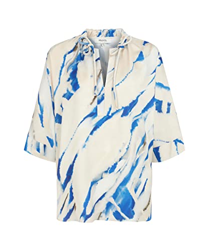 IPEKYOL Women's Watercolor Effect bluza damska, niebieska, 038