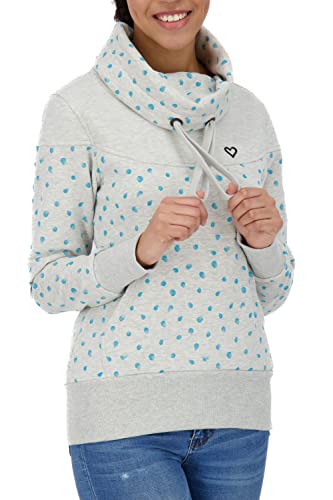Alife and Kickin SunshineAK B bluza damska sweter ze stójką sweter XS-XXL, Cloudy Melange, cloudy melange