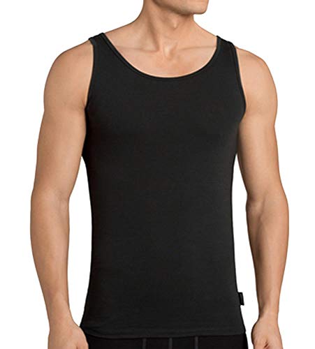Sloggi Męski tank top 24/7 2p, czarny (black 0004), S