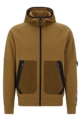 Boss Mężczyźni Zipstop Bluza Sportowa, Open Beige 280, M