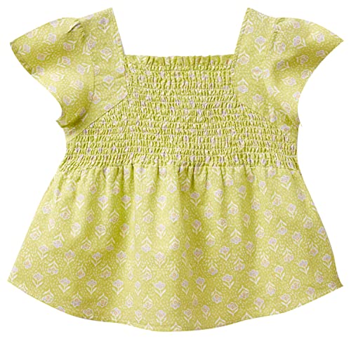 United Colors of Benetton Bluzka dziewczęca, giallo limonka a fantasia 70c, L (Krótki)