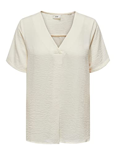 JDY Damska koszulka Jdydivya S/S Top Wvn Noos T Shirt, Cloud Dancer, XL